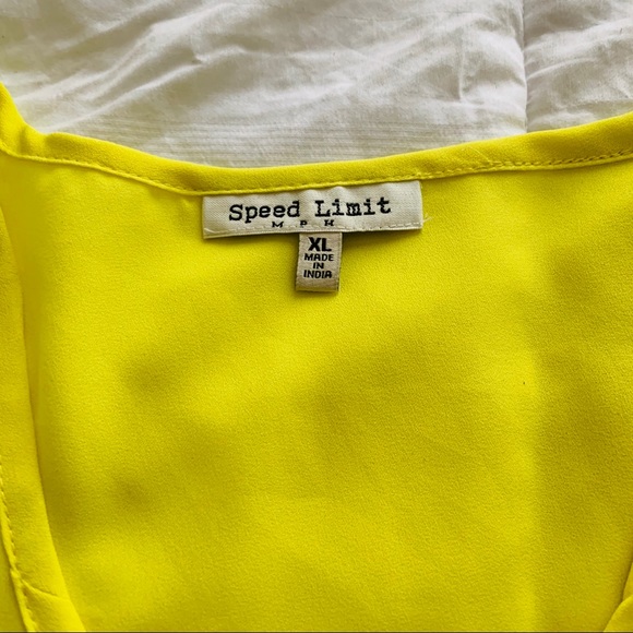 Two Speed Limit Women’s Blouses (Pink and Yellow) - Picture 3 of 5